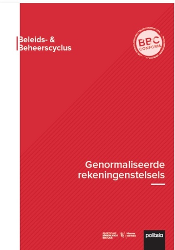 [16368] Genormaliseerde rekeningenstelsels